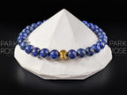 Lapis Lazuli Bracelet with 24K Gold Bead