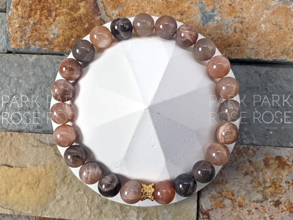 AAA Black Moonstone Bracelet (8mm)
