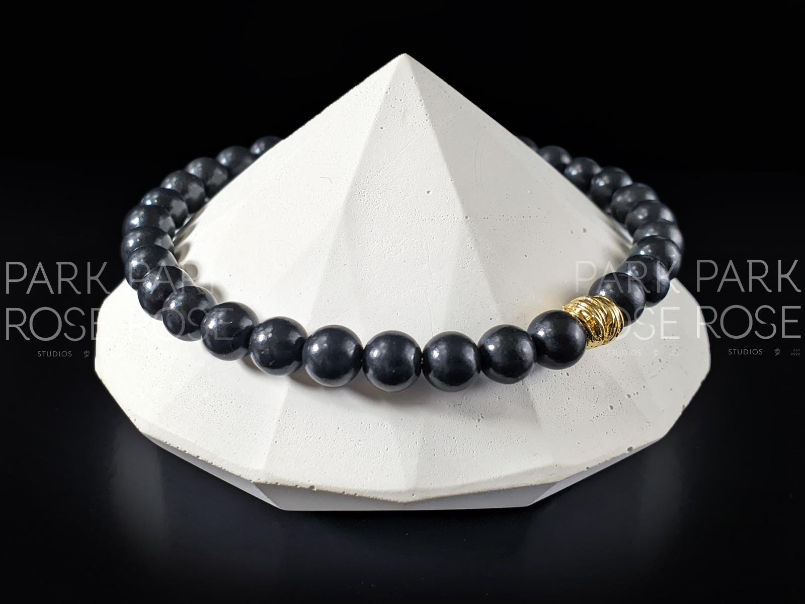 AAA Shungite Beaded Bracelet