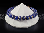 Faceted Sapphire Abacus Bracelet: 24K Gold Spacers