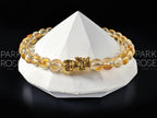 AAA Unheated Brazil Citrine 24K Gold Plated Pixiu Bracelet