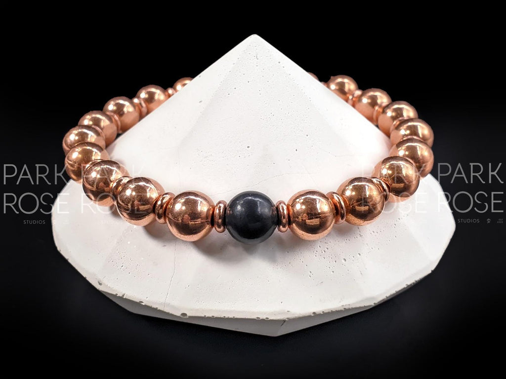 Copper Shungite Bracelet (8mm)