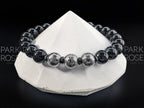 Gibeon Meteorite & Black Tourmaline Bracelet