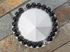 Gibeon Meteorite & Black Tourmaline Bracelet