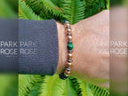 Shungite Bracelet: Copper & Hematite with Tiger's Eye
