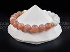 Sunstone & Moonstone Bracelet: Hypoallergenic Gemstone Stacking Bracelet