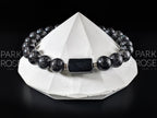 Arfvedsonite & Black Tourmaline Gemstone Bracelet (8mm)