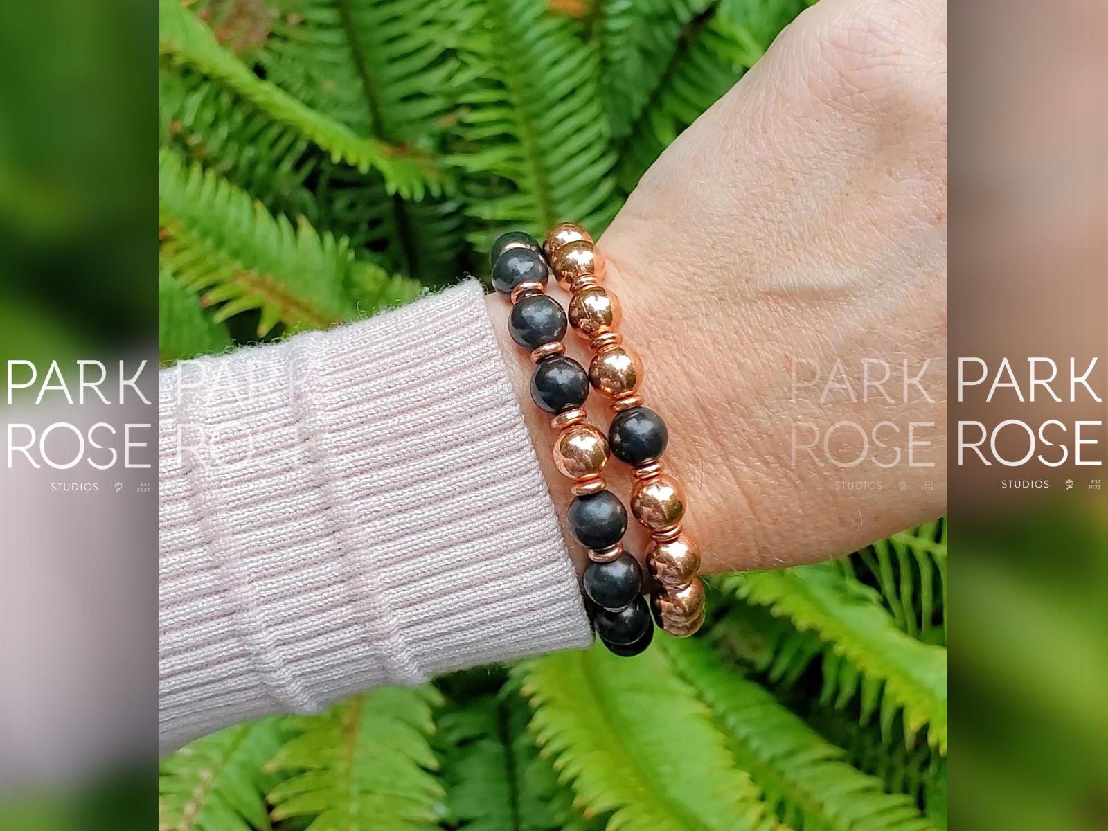 Shungite Copper Stacking Bracelet