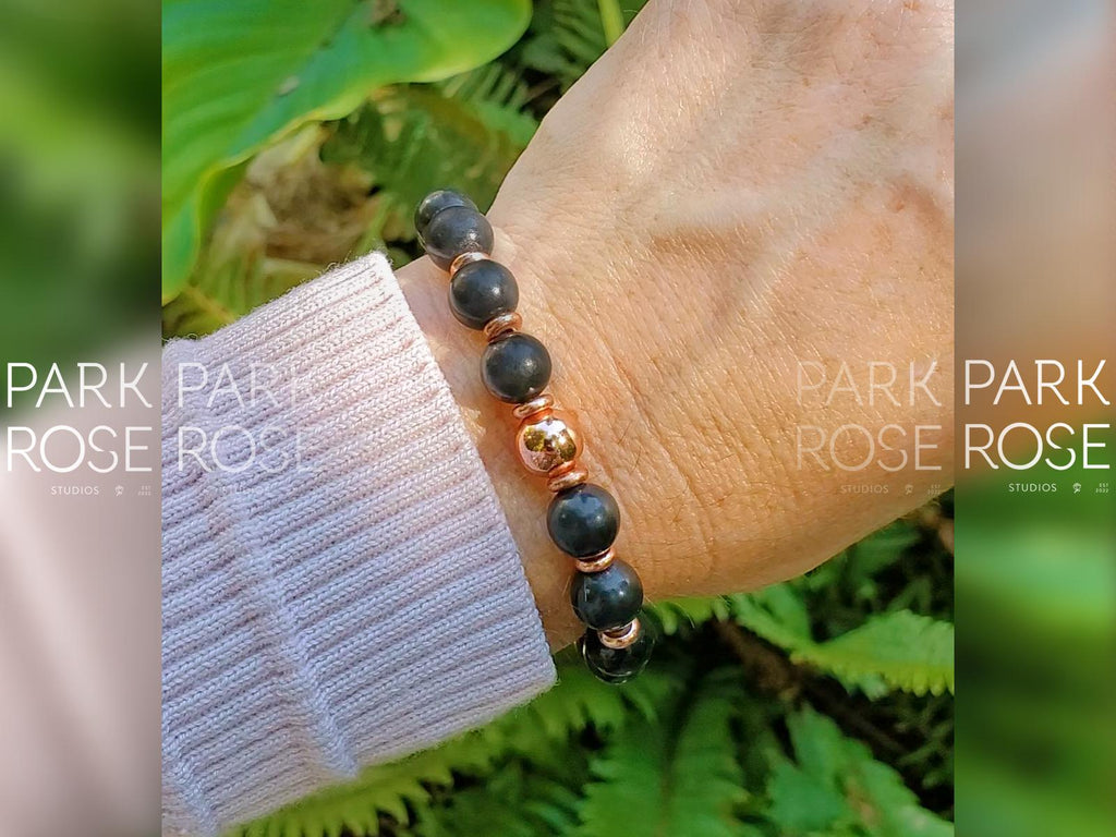 Shungite Copper Stacking Bracelet