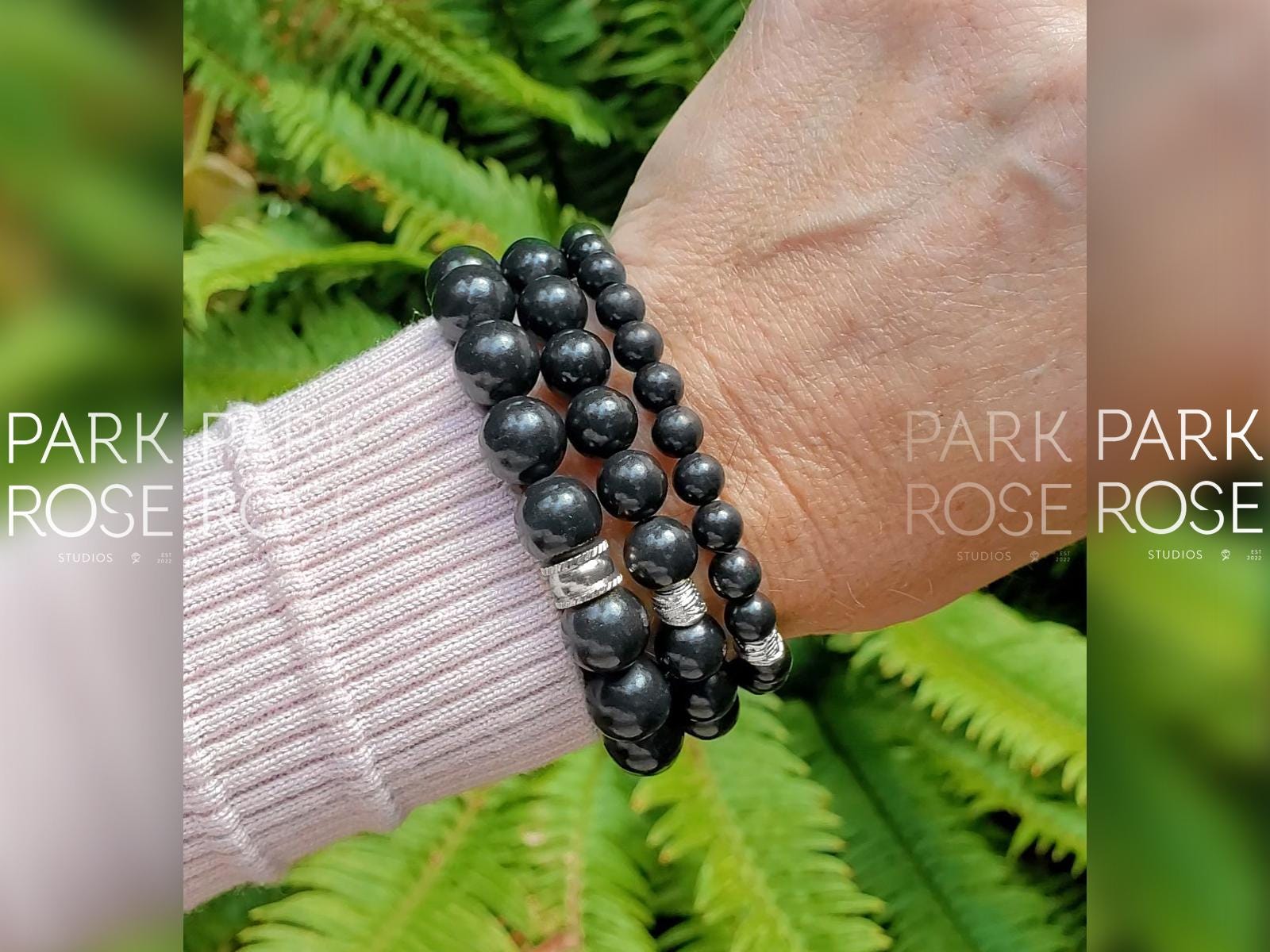 AAA Shungite Beaded Bracelet