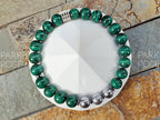 Congo Malachite Gibeon Meteorite Bracelet (8mm)