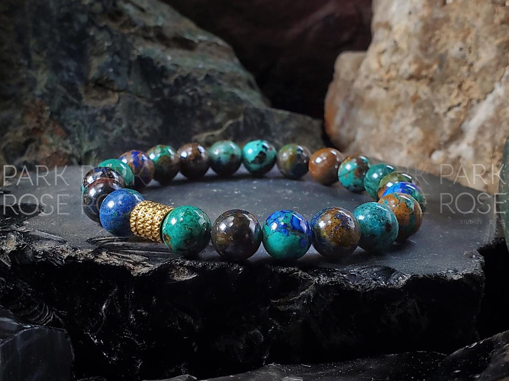 Phoenix Azurite Gemstone Bracelet (6/8/10mm)