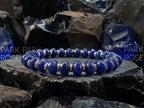 Faceted Sapphire Abacus Bracelet: 24K Gold Spacers