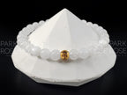 AAAAA Moonstone Bracelet: 24K Gold Cat Eye Bead