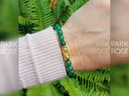Green Jade Pi Xiu Bracelet: 24K Gold Plated