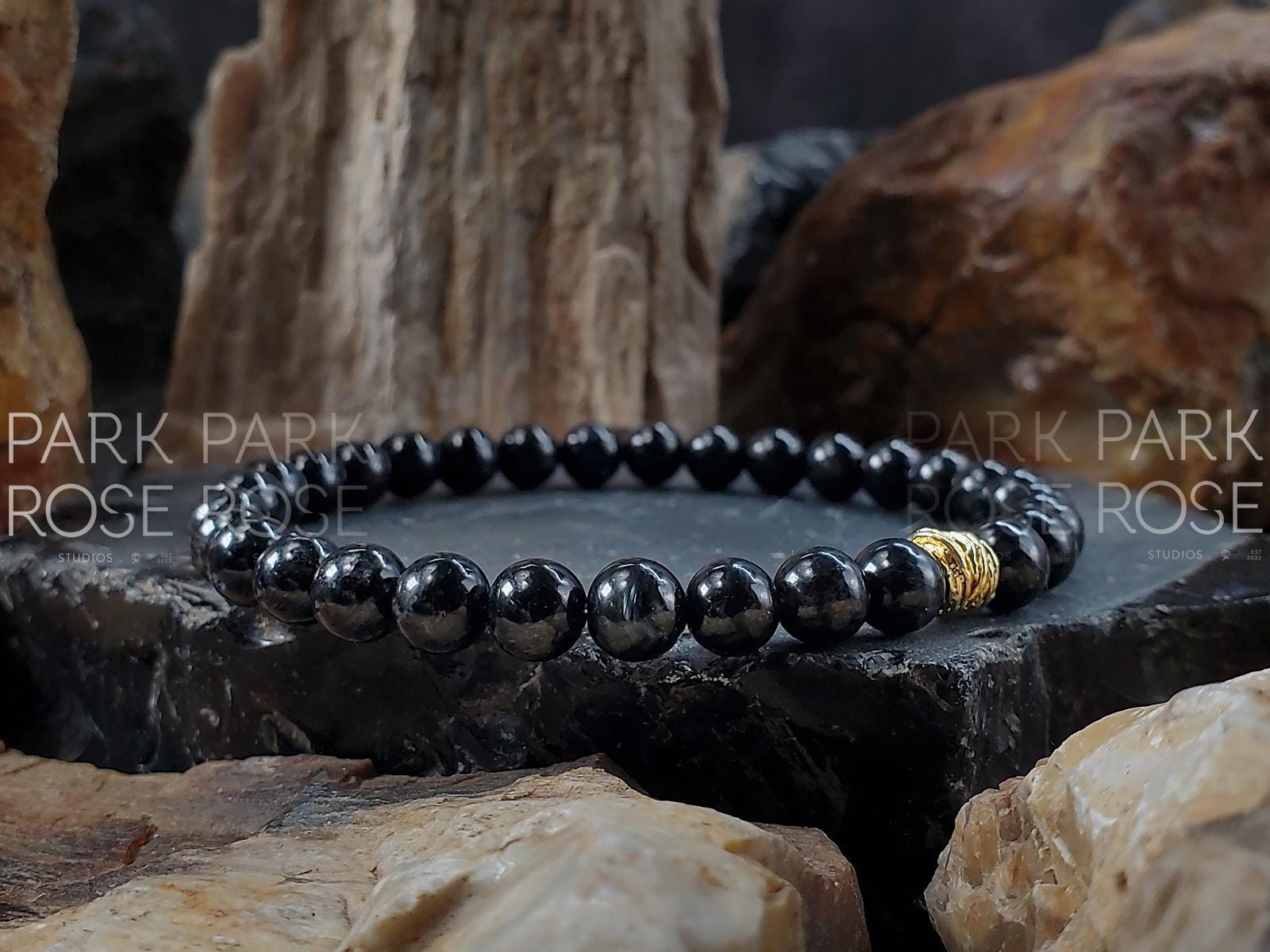 AAA Arfvedsonite Gemstone Bracelet