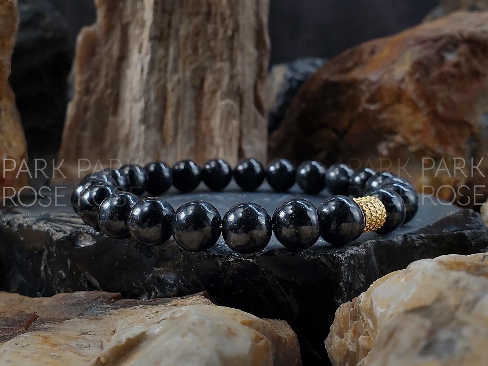 AAA Arfvedsonite Gemstone Bracelet