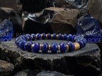 Faceted Sapphire Abacus Bracelet: 24K Gold Spacers