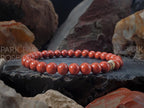 AAAAA Red Jasper Bracelet: Brazilian Gemstone Stacking Bracelet