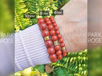 AAAAA Red Jasper Bracelet: Brazilian Gemstone Stacking Bracelet