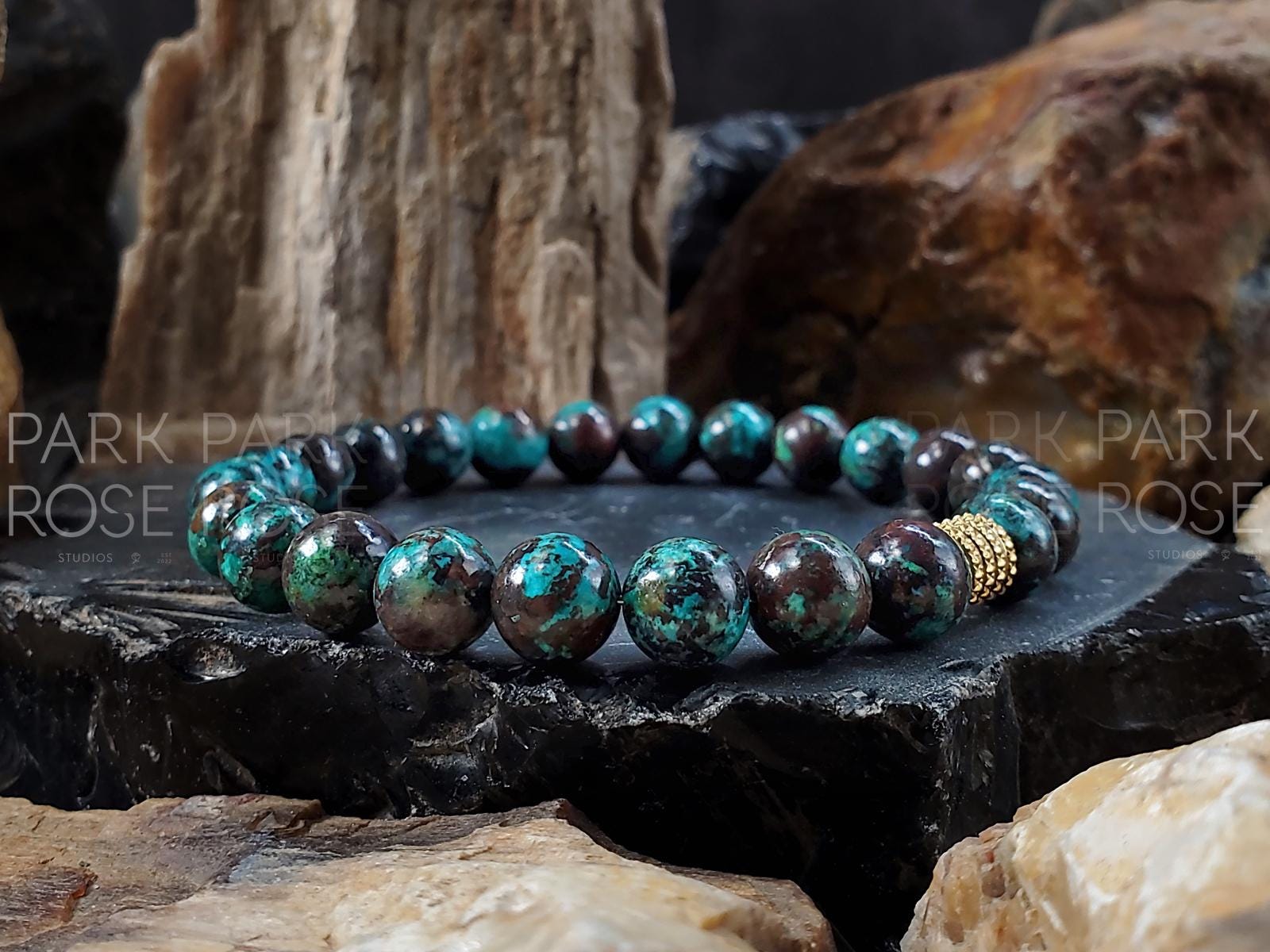 AAA Peru Chrysocolla Turquoise Bracelet