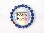 Copper Gemstone Bracelet: Amethyst, Moonstone, Lapis Lazuli, Citrine, Malachite, Jade, Onyx