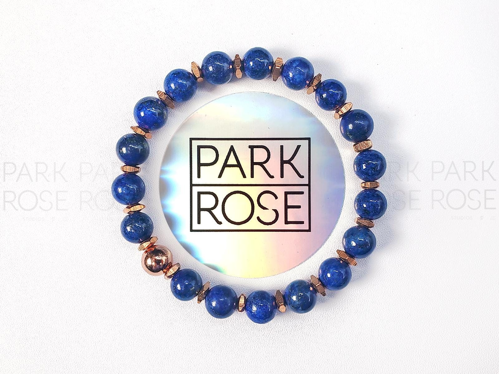Copper Gemstone Bracelet: Amethyst, Moonstone, Lapis Lazuli, Citrine, Malachite, Jade, Onyx