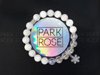 Angel Aura Quartz Bracelet: Moonstone & Sterling Silver Snowflake Charm (8mm)