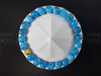 Lake Blue Apatite Bracelet: 24K Gold Cat Eye Bead (6/8/10mm)
