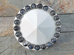 Gibeon Meteorite Bracelet: Argentinian Blue Flash Labradorite