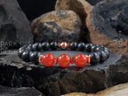 Shungite Bracelet with Copper & Amethyst