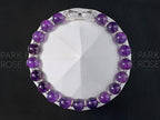 Amethyst Gemstone Bracelet: 925 Sterling Silver Double Heads Dragon (8mm)