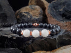 Shungite Bracelet with Copper & Amethyst