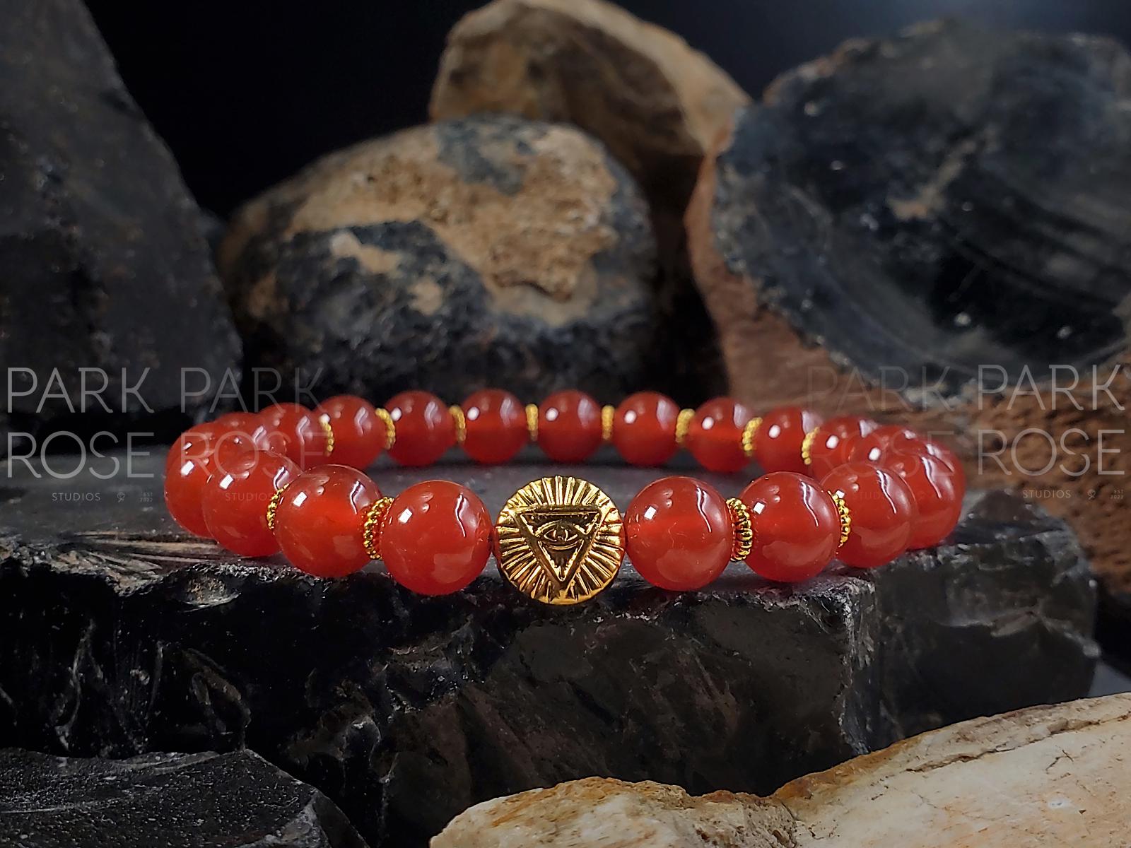 Red Carnelian Evil Eye Bracelet