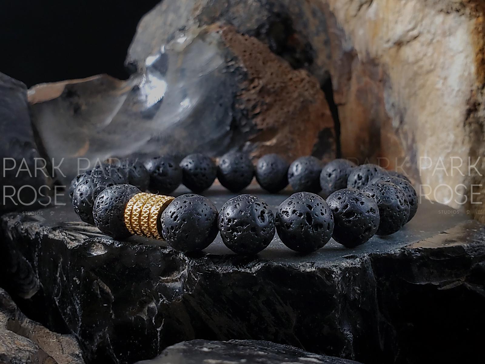 Black Lava Stone Bracelet