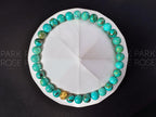 Hubei Green Turquoise Bracelet: 24K Gold Cat Eye Bead