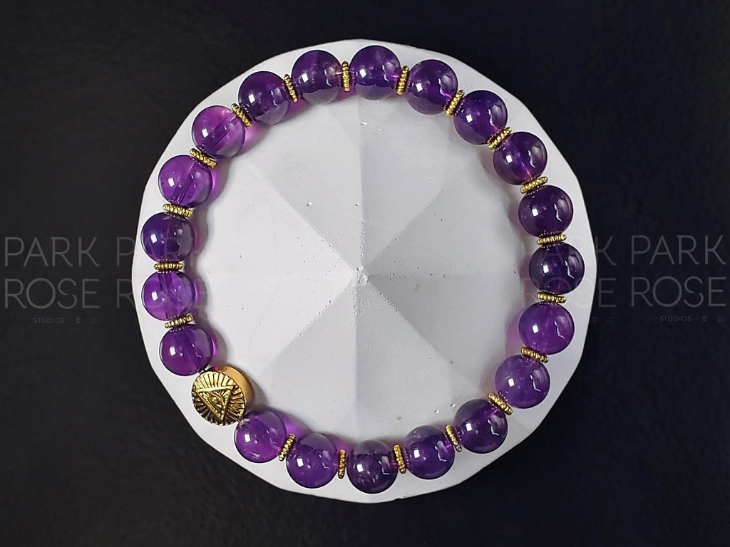 Amethyst Evil Eye Bracelet