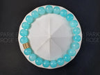 Mozambique Amazonite Bracelet: Stainless Steel Accents