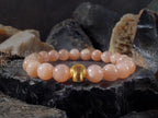 24K Gold Cat Eye Bead Africa Sunstone Bracelet