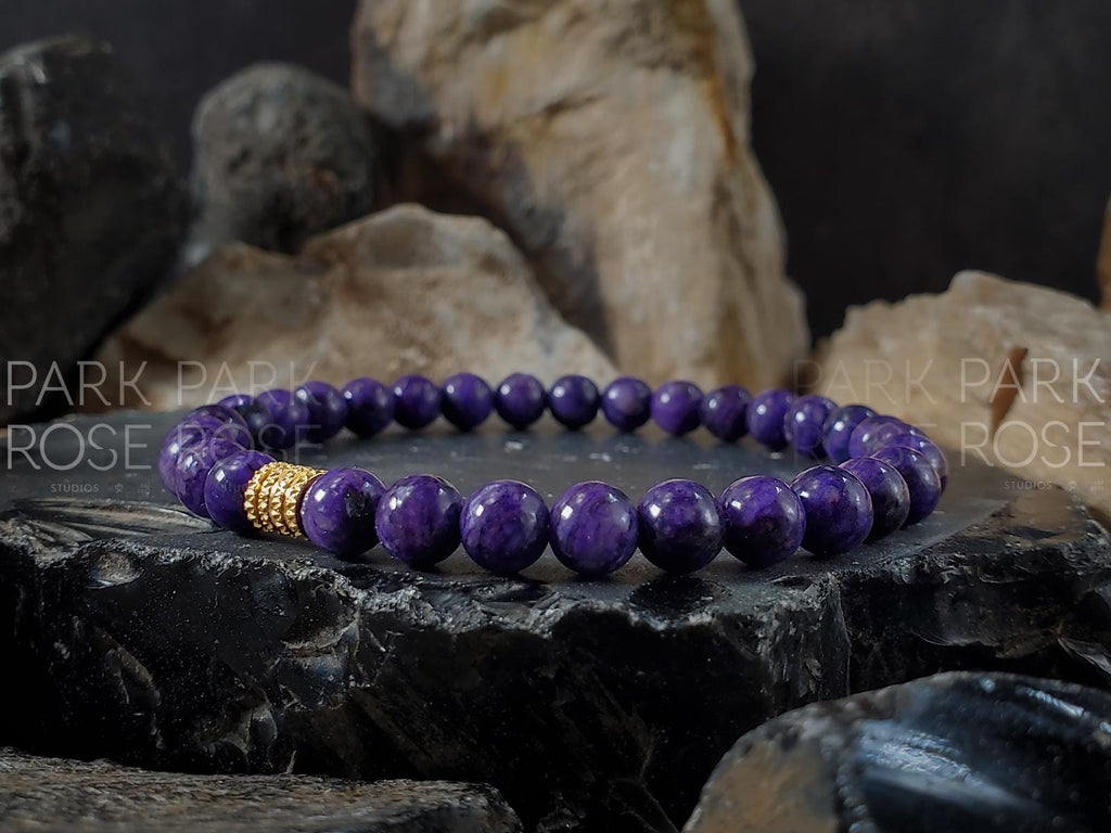 AAA Purple Charoite Gemstone Bracelet