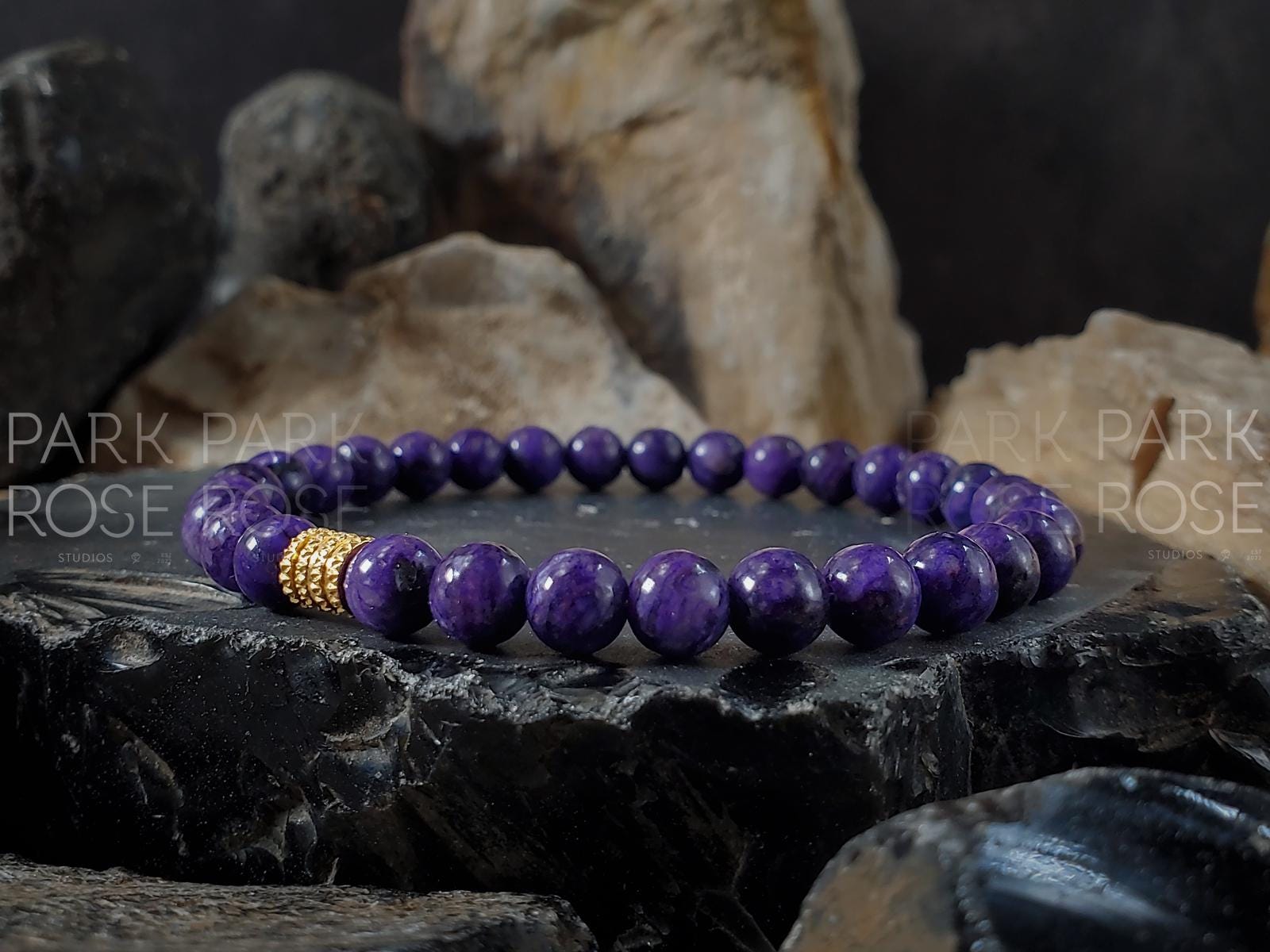 AAA Purple Charoite Gemstone Bracelet