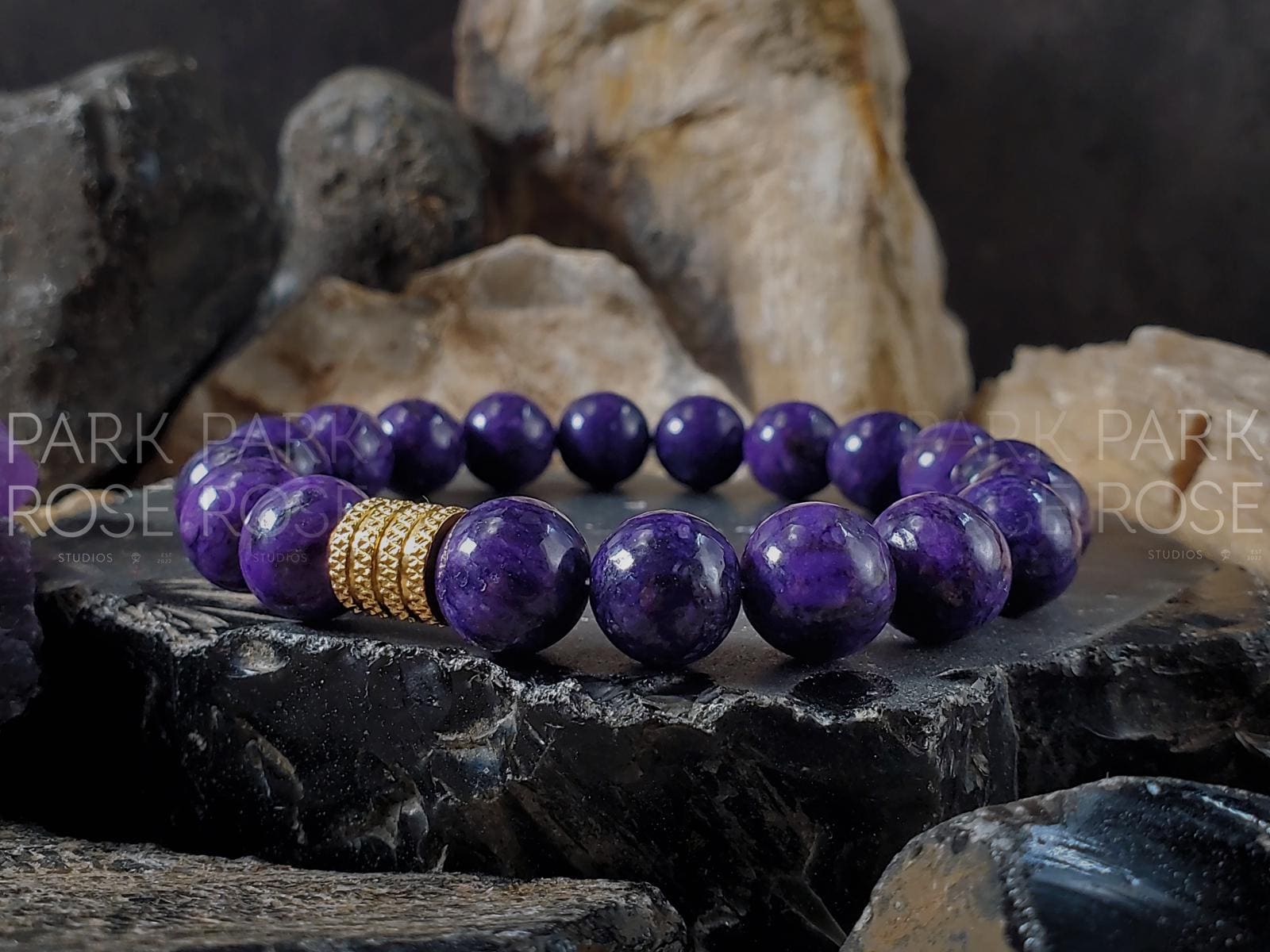 AAA Purple Charoite Gemstone Bracelet