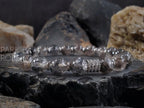 Herkimer Diamond Quartz Bracelet: 24k Gold/Silver Accents (8mm)