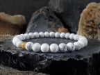 White Howlite Bracelet (6/8/10mm)