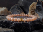24K Gold Cat Eye Bead Africa Sunstone Bracelet