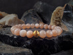 24K Gold Cat Eye Bead Africa Sunstone Bracelet