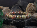 Natural Unakite Beaded Bracelet