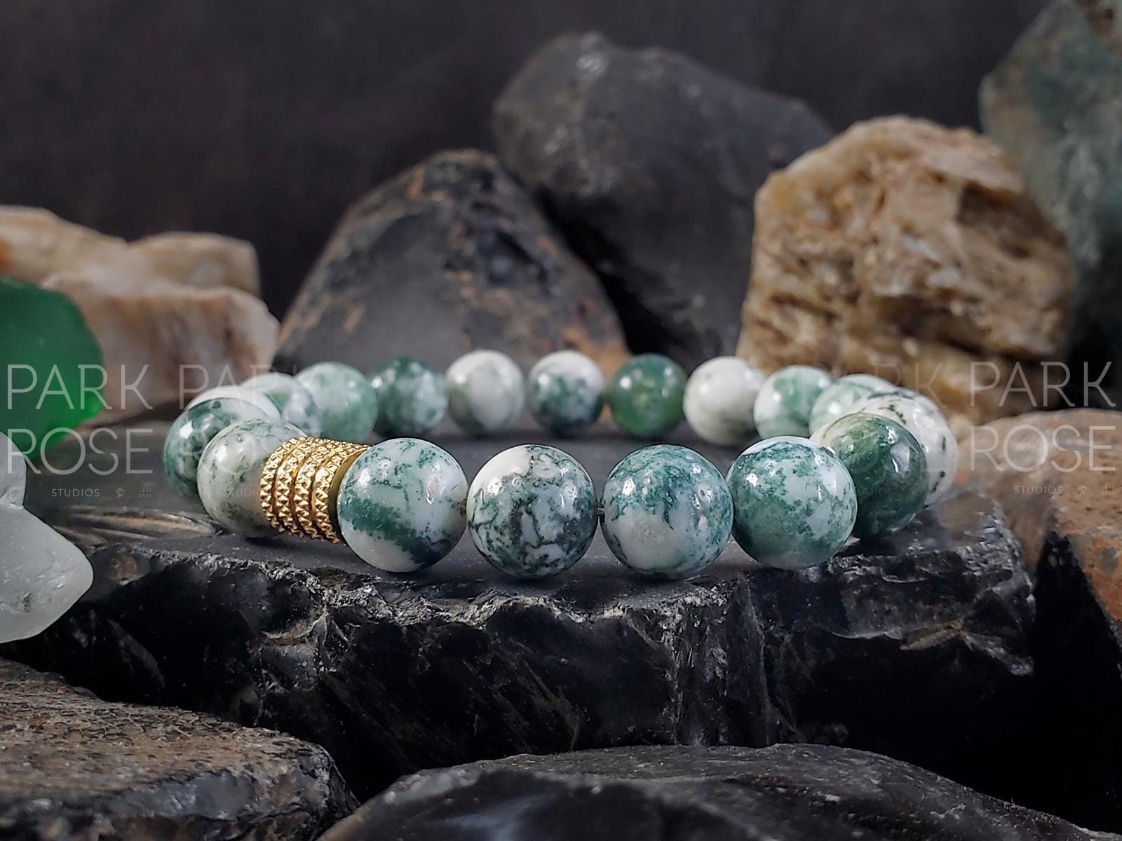 Tree Agate Bracelet (6/8/10mm)