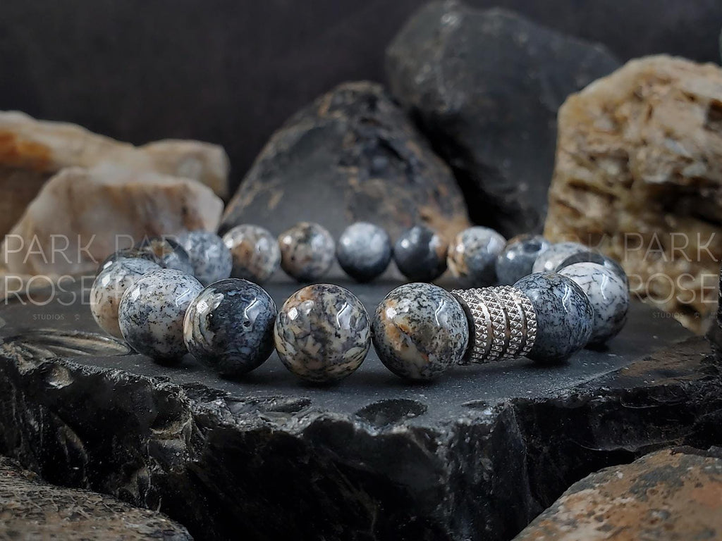 Natural Black Opal Beaded Bracelet
