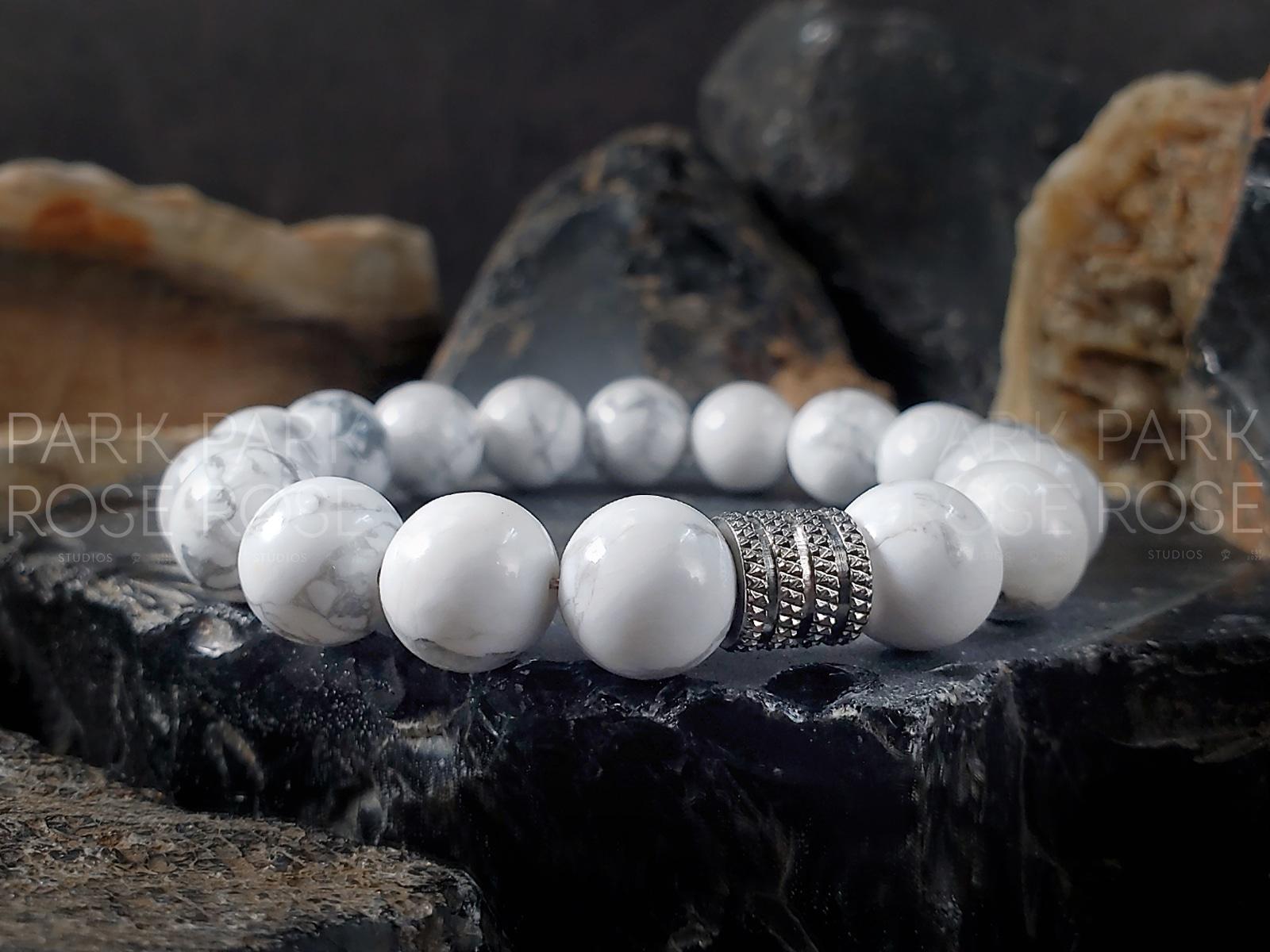 White Howlite Bracelet (6/8/10mm)